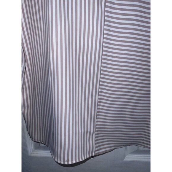 EXPRESS Striped Dolman Sleeve Minimalist Blouse Scoop Neck Sz XS - Picture 5 of 11